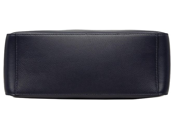 Salvatore Ferragamo Pouch morbida in pelle blu Ferragamo Blu navy - vista 3
