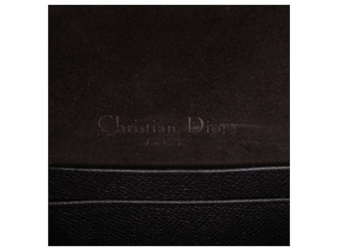 Autre Marque Bolsa de cinto Saddle Dior em pele de vitelo granulada preta Preto - vista 5