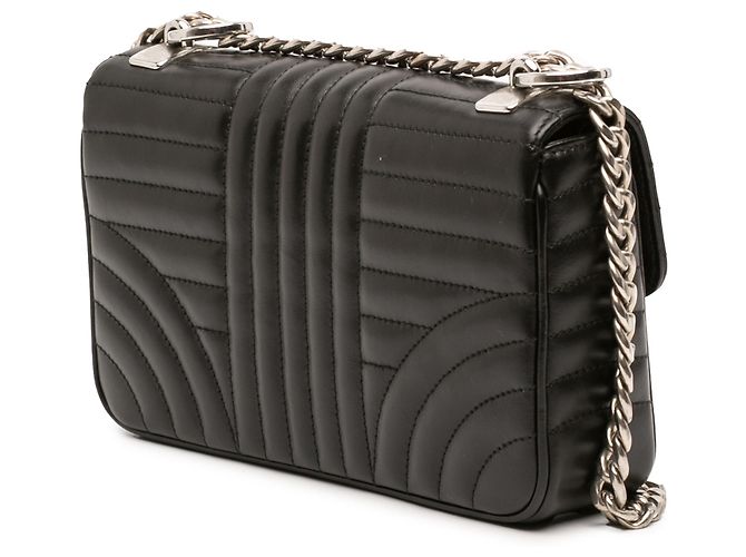 Prada Mini Borsa a Tracolla in Pelle di Vitello Soft Calf Impunture Diagramme Nera Nero - vista 2