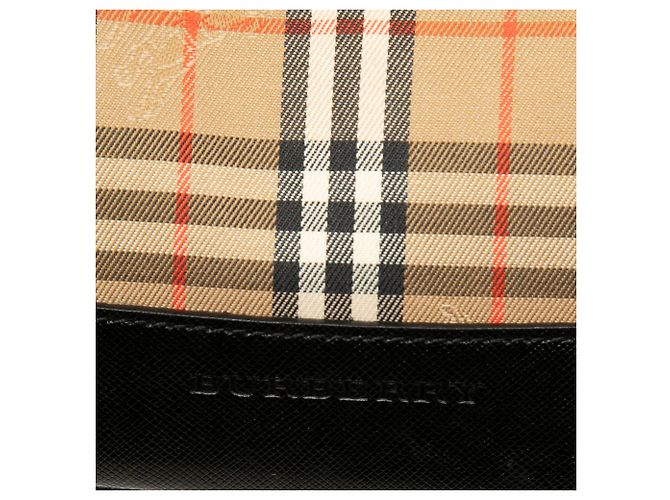 Burberry Beige Haymarket Check Canvas Tote - Ansicht 5