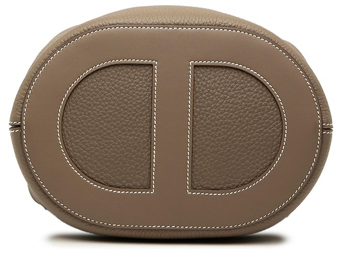 Hermès Brown Clemence and Swift In the Loop 23 Castaño Gris pardo - vista 3