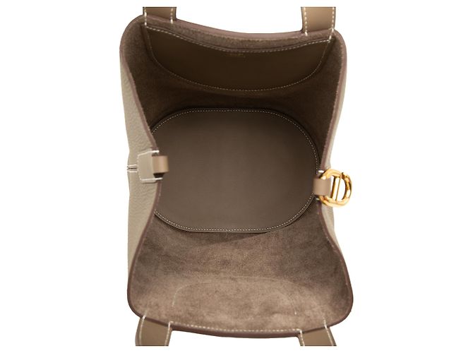 Hermès Brown Clemence and Swift In the Loop 23 Castaño Gris pardo - vista 4