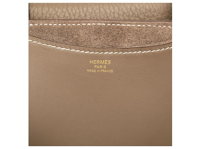 Hermès Brown Clemence and Swift In the Loop 23 Castaño Gris pardo - vista 5