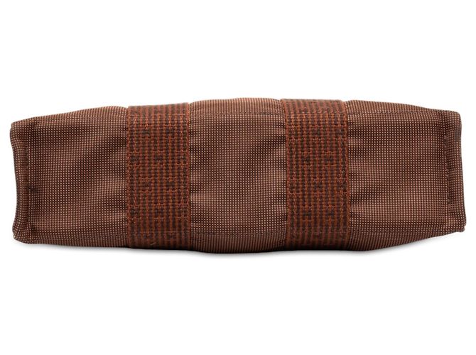 Hermès Brown Canvas Herline PM Marrom - vista 3
