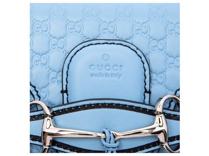 Gucci Blue Mini Microguccissima Emily Crossbody Blau Hellblau - Ansicht 5
