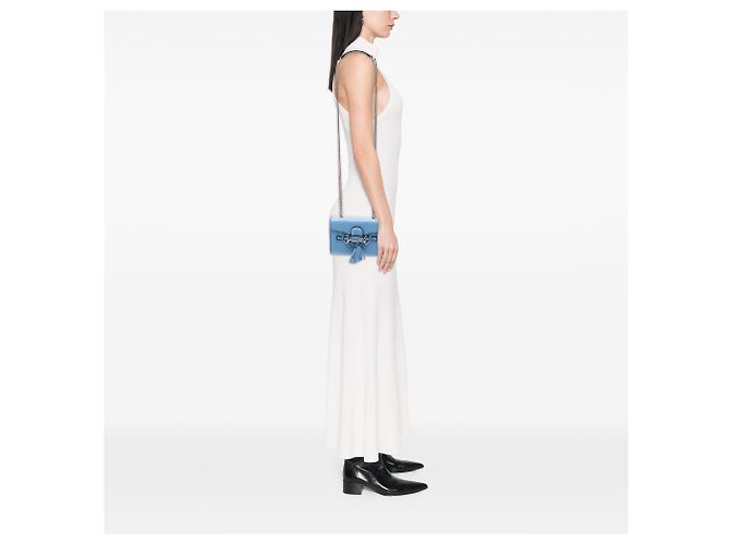 Gucci Blue Mini Microguccissima Emily Crossbody Blau Hellblau - Ansicht 6