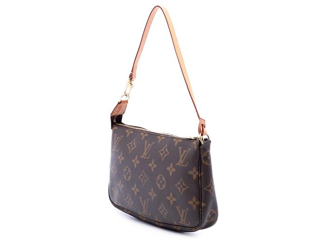 Louis Vuitton Brown Monogram Pochette Accessoires Marrone - vista 2