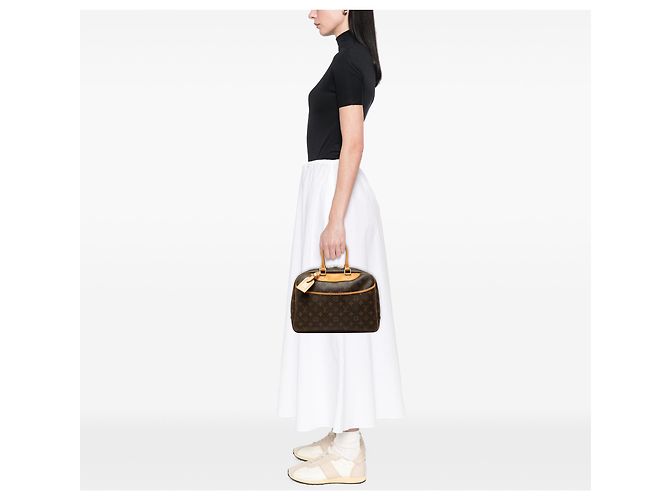 Louis Vuitton Brown Monogram Deauville Marrom - vista 8