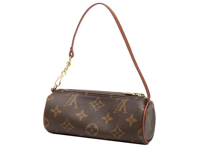 Louis Vuitton Brown Monogram Papillon Pochette Castaño - vista 2