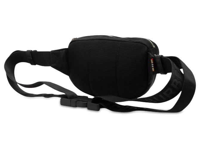 Borsa a tracolla Burberry Black Nylon Logo Cannon Nero - vista 2