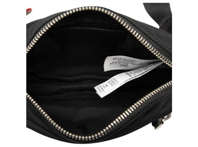 Borsa a tracolla Burberry Black Nylon Logo Cannon Nero - vista 4