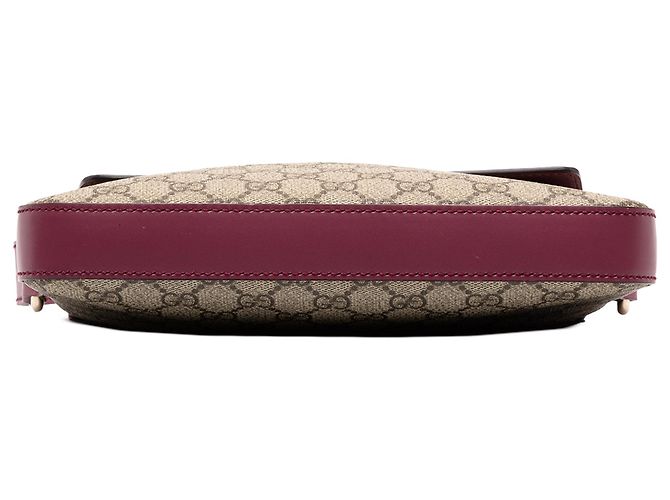 Gucci Beige GG Supreme Schultertasche mit Klappe - Ansicht 3