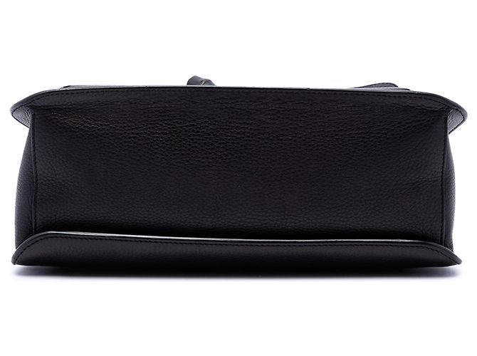Gucci Black Medium Leather Bamboo Daily Crossbody Nero - vista 3