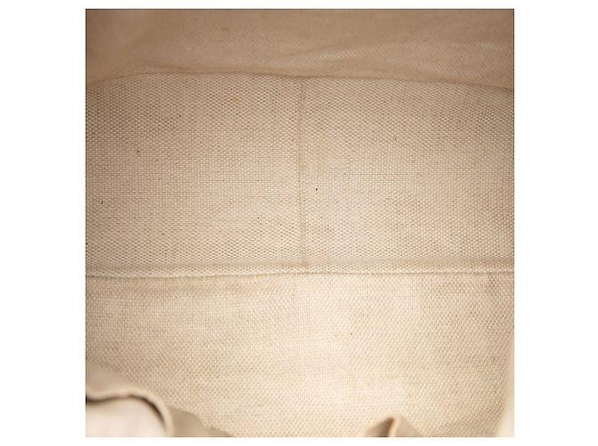 Borsa Gucci Diana in tela GG beige con manico in bambù - vista 4