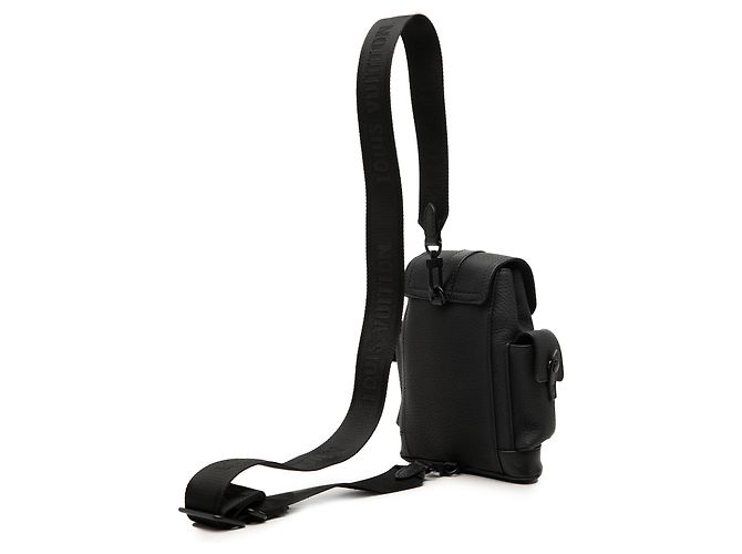 Louis Vuitton Black Taurillon Christopher XS Negro - vista 2