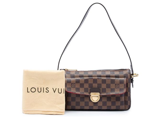 Louis Vuitton Brown Damier Ebene Ravello GM Marrone - vista 6