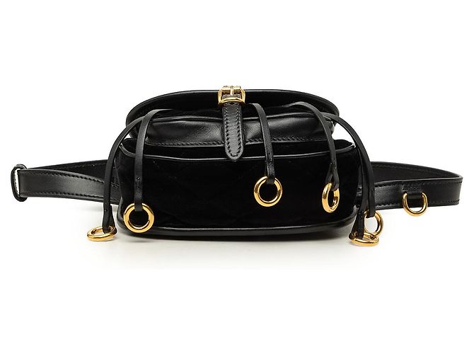 Prada Black Impuntu Velluto Corsaire Crossbody Preto - vista 3