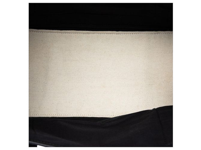 Balenciaga Sac Cabas Tote S en toile blanche et bleu marine - vue 4
