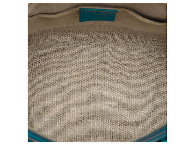 Sac Dome Mini Microguccissima Bleu Gucci Turquoise - vue 4
