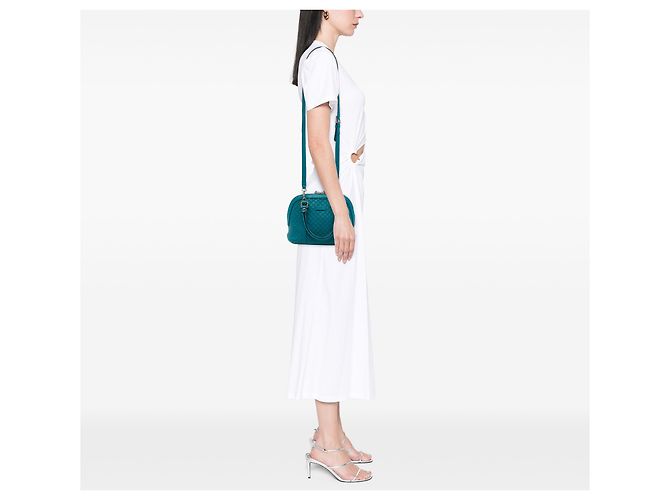Sac Dome Mini Microguccissima Bleu Gucci Turquoise - vue 6