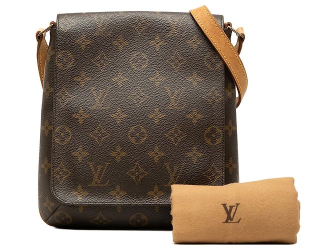 Louis Vuitton Brown Monogram Musette Salsa PM Short Strap Castaño - vista 7