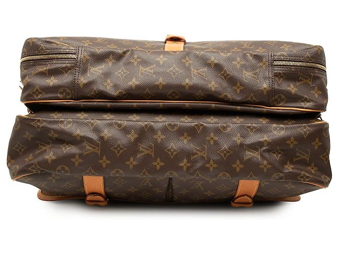 Louis Vuitton Brown Monogram Sac Chasse Hunting Bag Castaño - vista 3