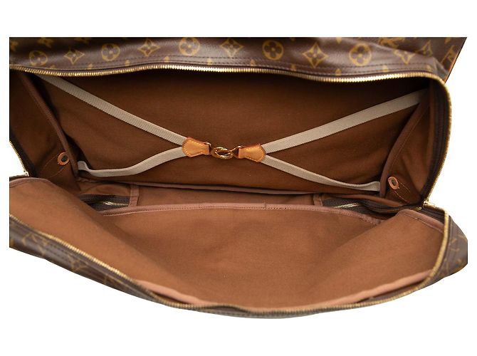 Louis Vuitton Brown Monogram Sac Chasse Hunting Bag Castaño - vista 4