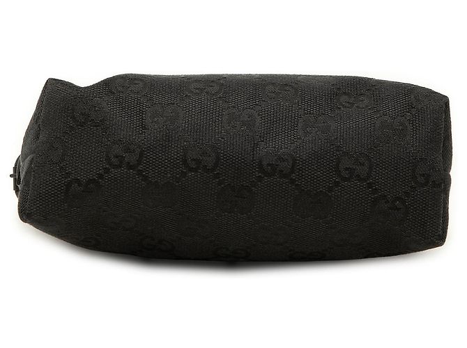 Gucci Handtasche aus schwarzem GG Canvas - Ansicht 3