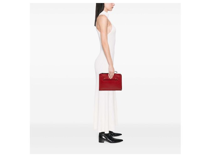 Pochette da polso Rockstud in pelle rossa Valentino Rosso - vista 6