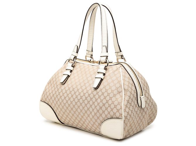 Céline Borsa Celine Beige Macadam Canvas - vista 2