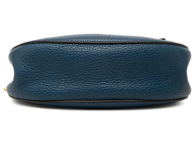 Chloé Blue Small Leather Drew Crossbody Azul - vista 3