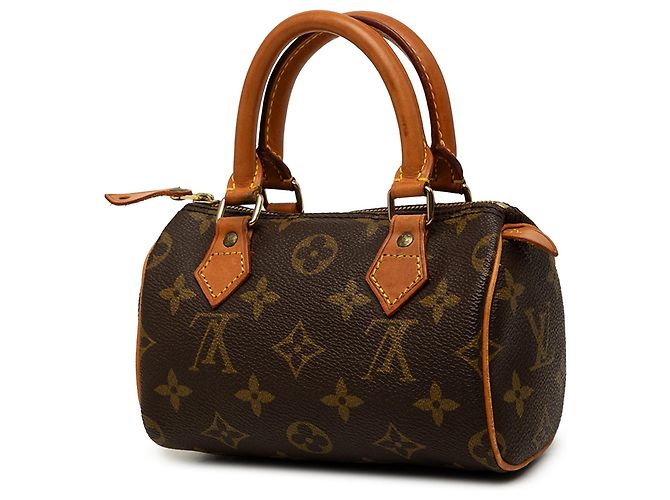 Louis Vuitton Brown Monogram Mini Speedy HL Castaño - vista 2