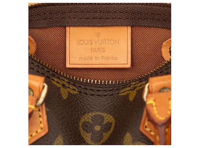 Louis Vuitton Brown Monogram Mini Speedy HL Castaño - vista 5