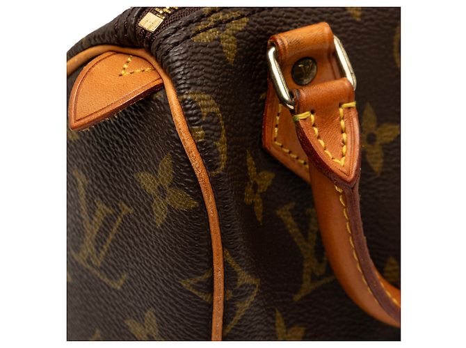 Louis Vuitton Brown Monogram Mini Speedy HL Castaño - vista 6