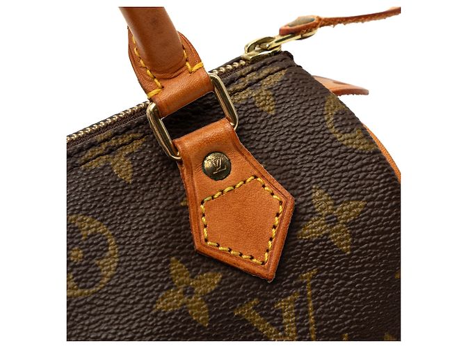 Louis Vuitton Brown Monogram Mini Speedy HL Castaño - vista 8