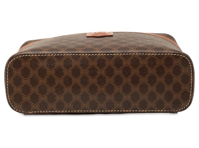 Céline Sac de toilette Celine Brown Macadam Coated Canvas Marron - vue 3
