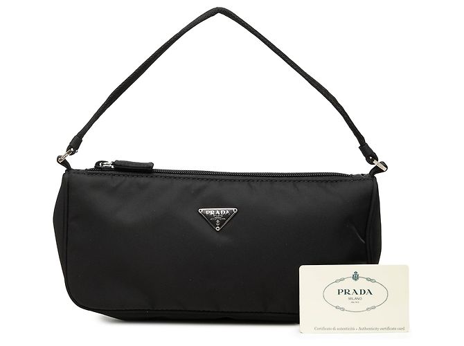 Pochette Prada em Tessuto Preto - vista 7