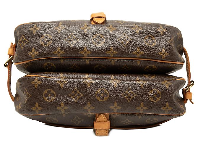 Louis Vuitton Brown Monogram Saumur 30 Castaño - vista 3