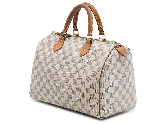 Louis Vuitton White Damier Azur Speedy 30 Blanco - vista 2