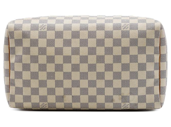 Louis Vuitton White Damier Azur Speedy 30 Blanco - vista 3
