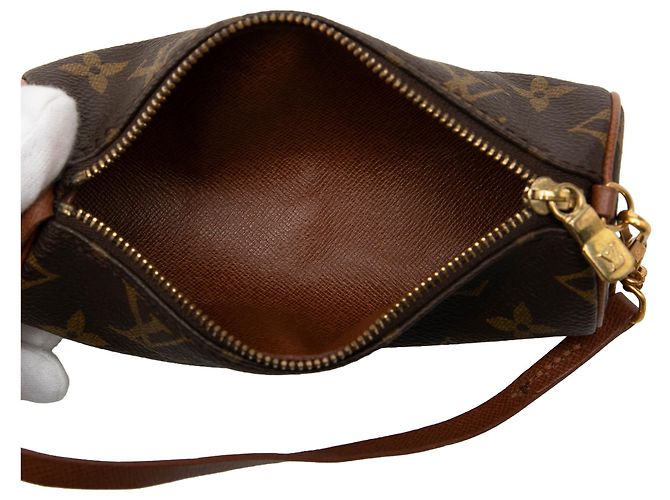 Louis Vuitton Brown Monogram Papillon Pochette Marrom - vista 4