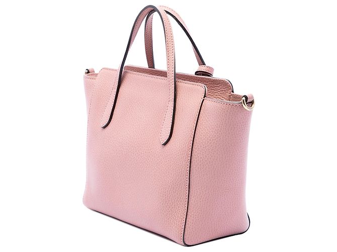Borsa Swing Mini in pelle di vitello rosa Gucci - vista 2