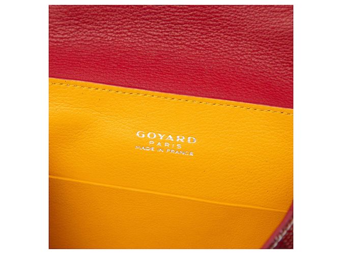 Goyard Red Mini Goyardine Saigon Souple Roja - vista 5