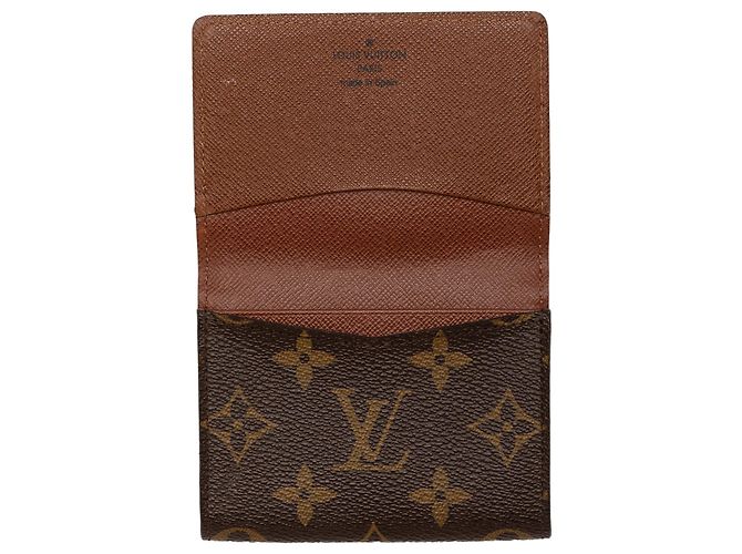 Louis Vuitton Brown Monogram Envelope Visitenkartenetui Braun - Ansicht 6