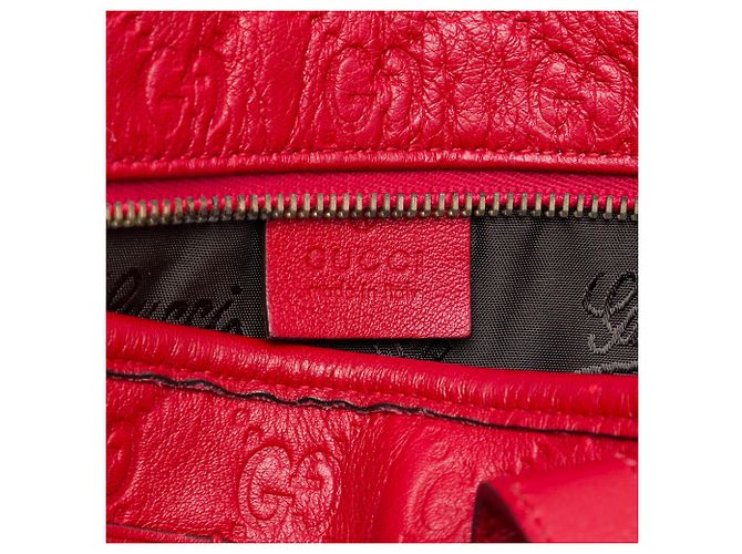 Bolso Tote Gucci Red Large Guccissima Roja - vista 5