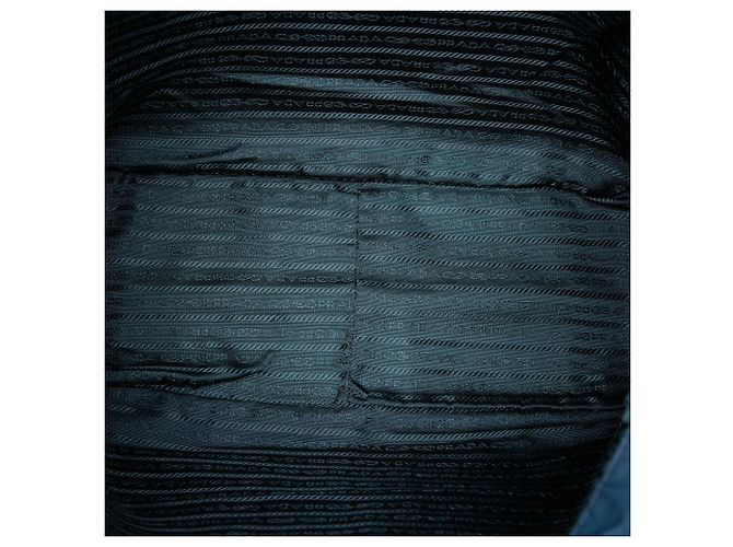 Sac à main Prada Blue Tessuto Bleu Bleu Marine - vue 4