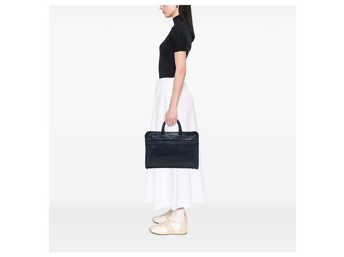 Borsetta Bottega Veneta in Nappa Intrecciato nera Nero - vista 6