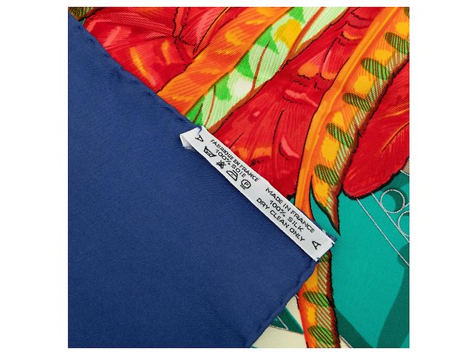Hermès Blue Mexique Silk Scarf - view 4