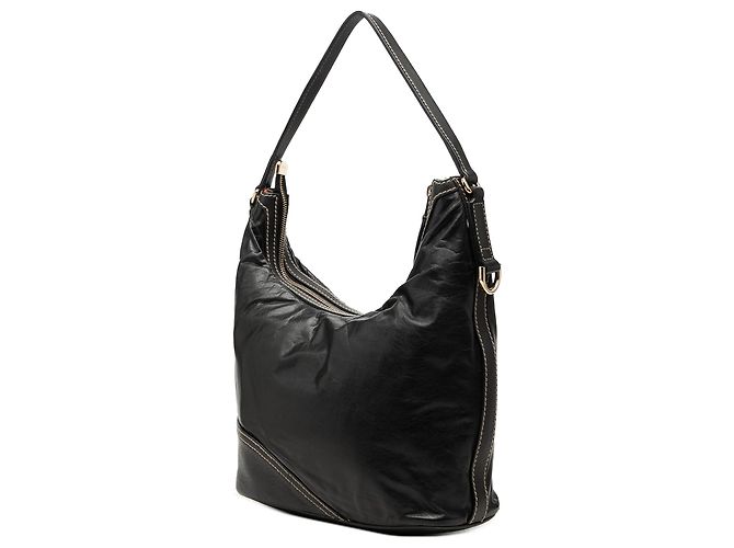 Borsa a tracolla Gucci New Britt in vitello nero - vista 2