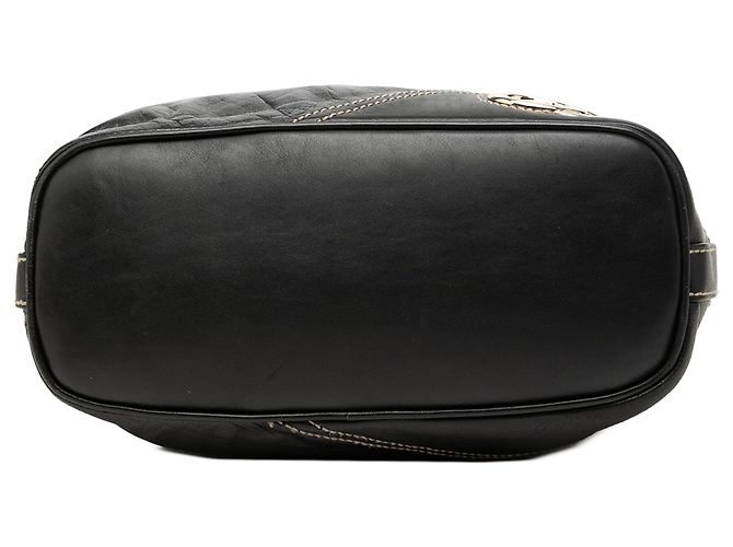 Borsa a tracolla Gucci New Britt in vitello nero - vista 3